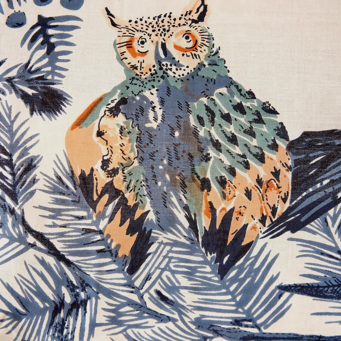 Dark Blue Owl Kimono