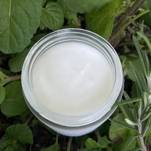 Our Rosemary Peppermint body butter is formulated and crafted with all natural ingredients and therapeutic grade essential oils.
