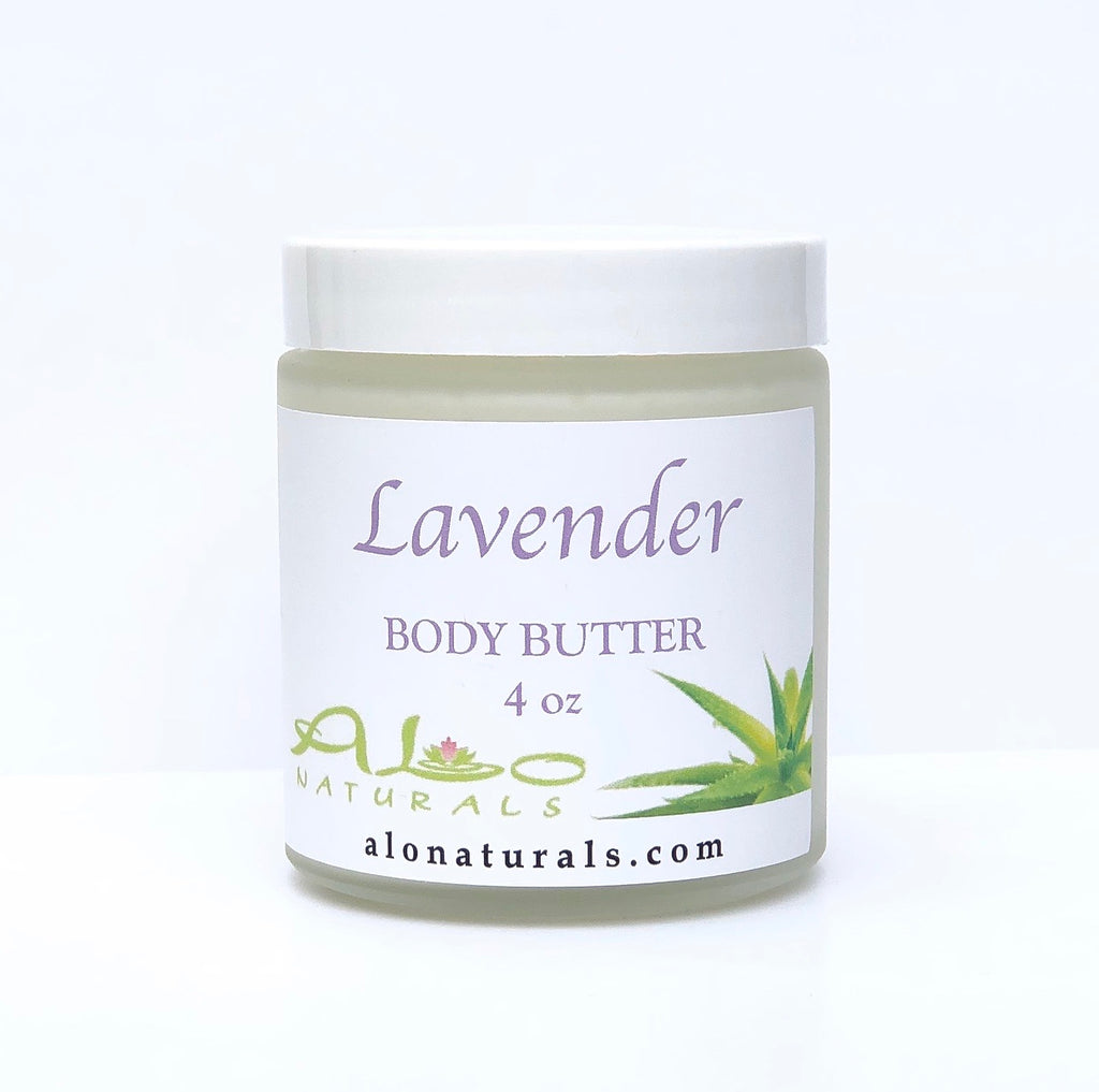 100% natural Lavender Body Butter.  Intense hydration. 4oz jar.