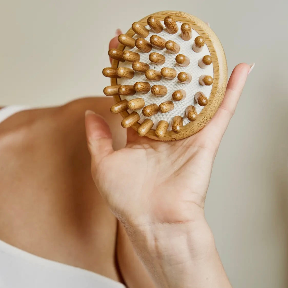 Bamboo Stimulating Scalp Massager