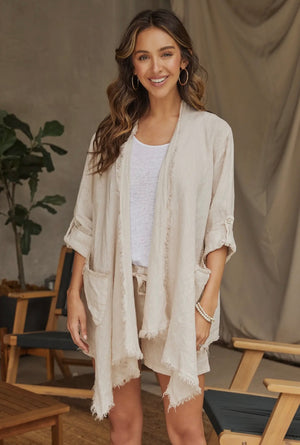 Asymmetrical Drapy Cardigan
