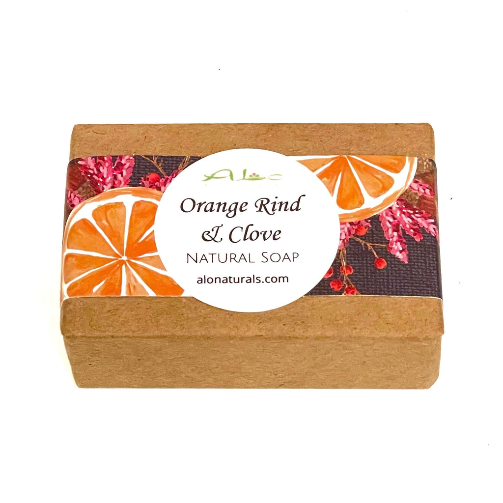 Orange Rind & Clove soap bar