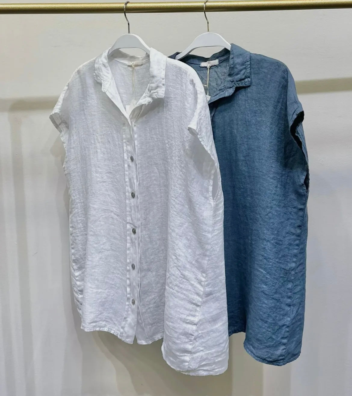 Button Down Linen Top