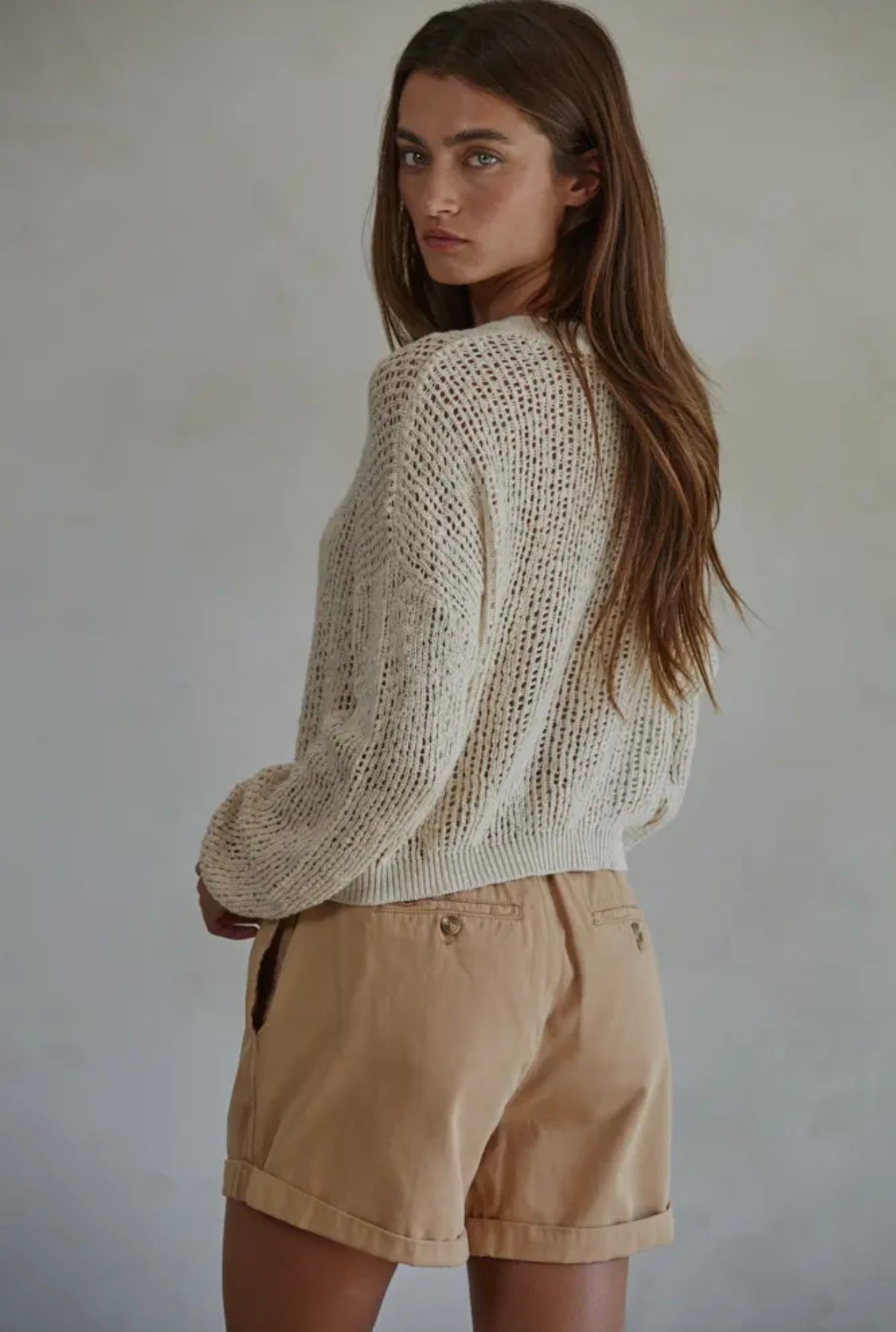 Natural See Through Sweater