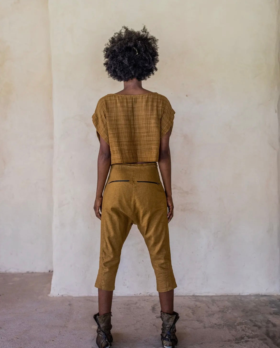 Turmeric Linen Pants