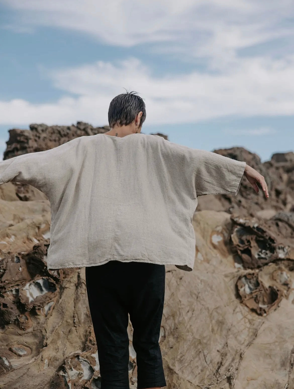 Open Linen Jacket