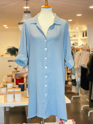 Honest Cotton button up dress