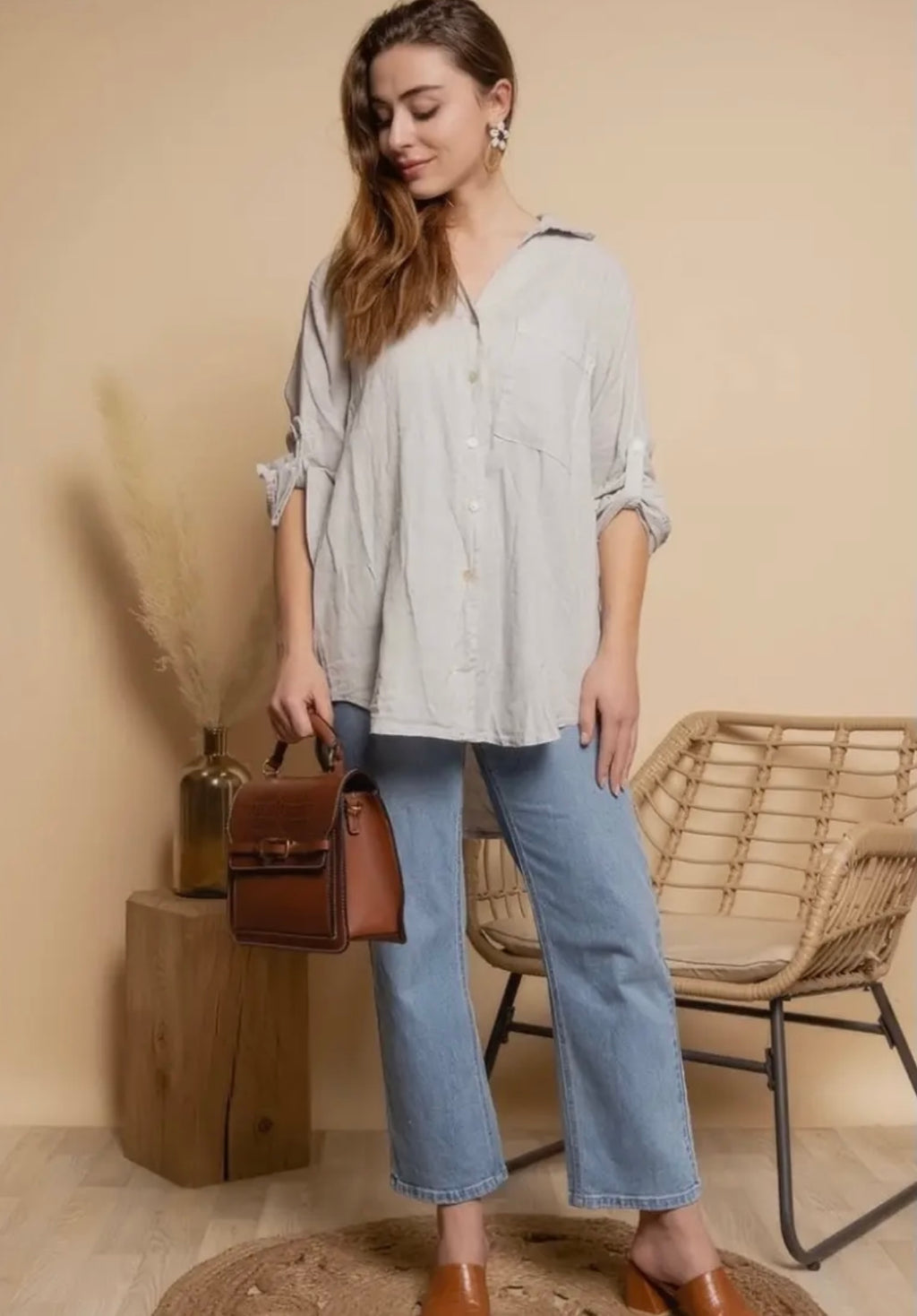 Francesca Linen Top