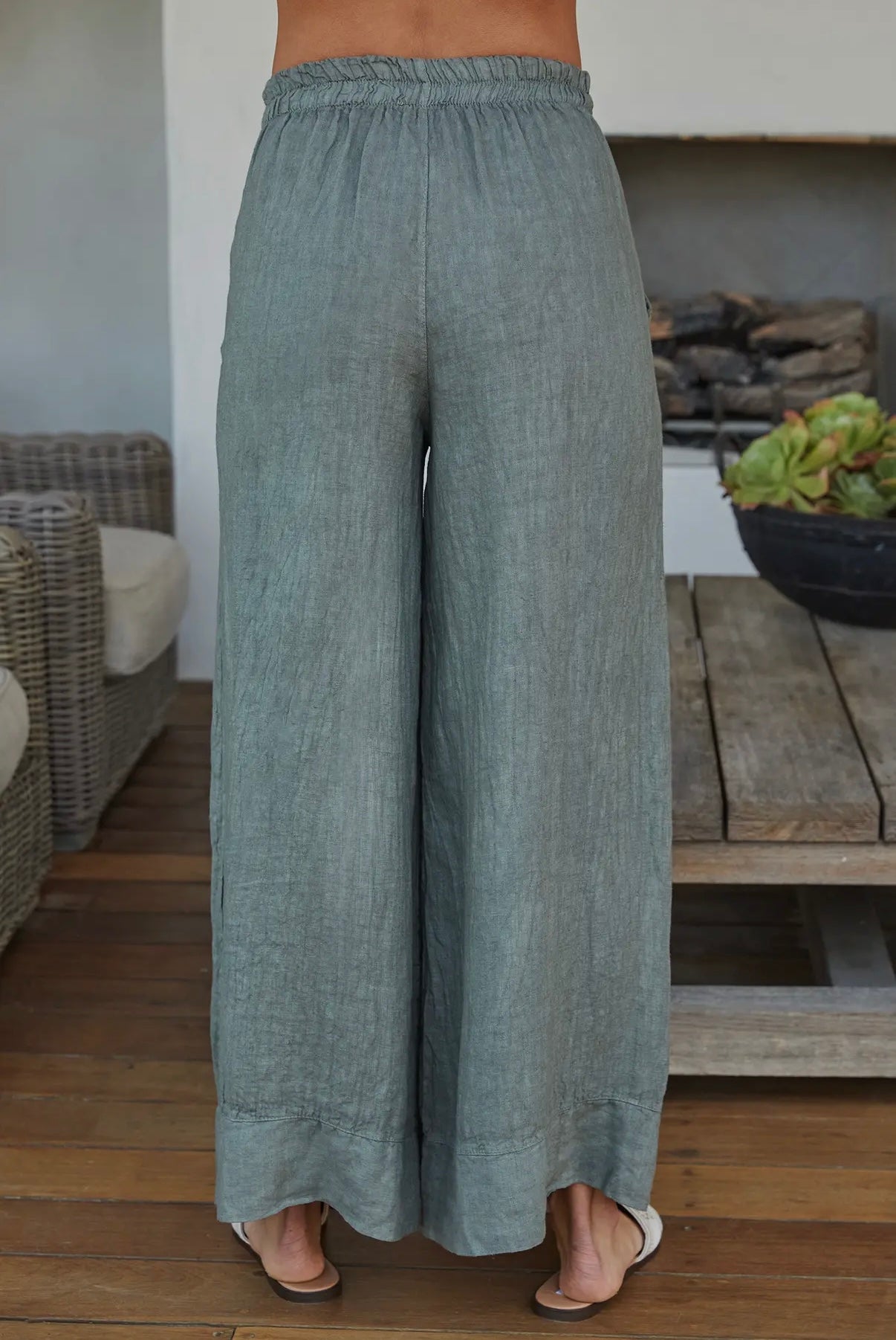 Palazzo Linen Pants