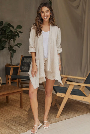 Asymmetrical Drapy Cardigan