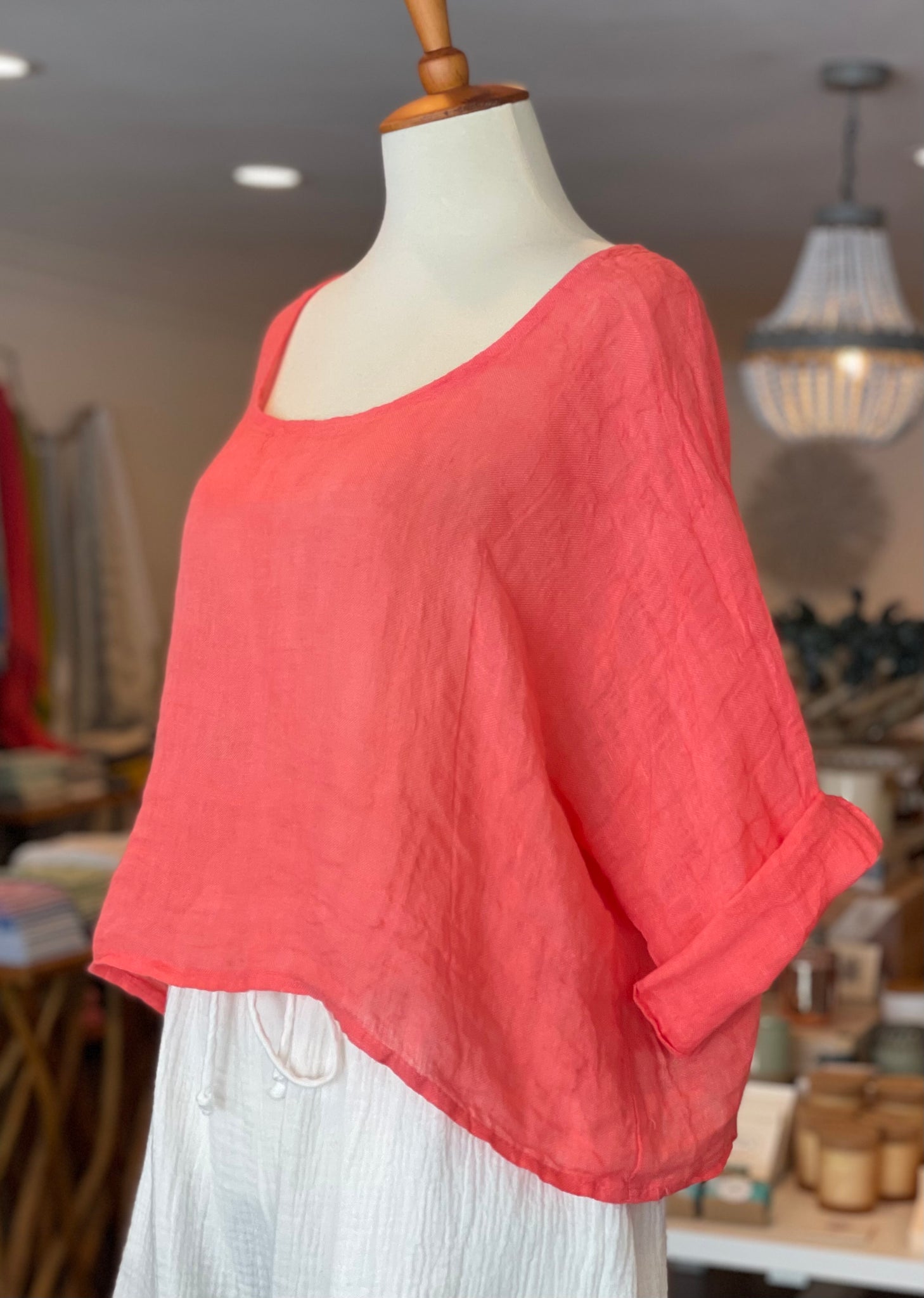 Isabella Linen Top