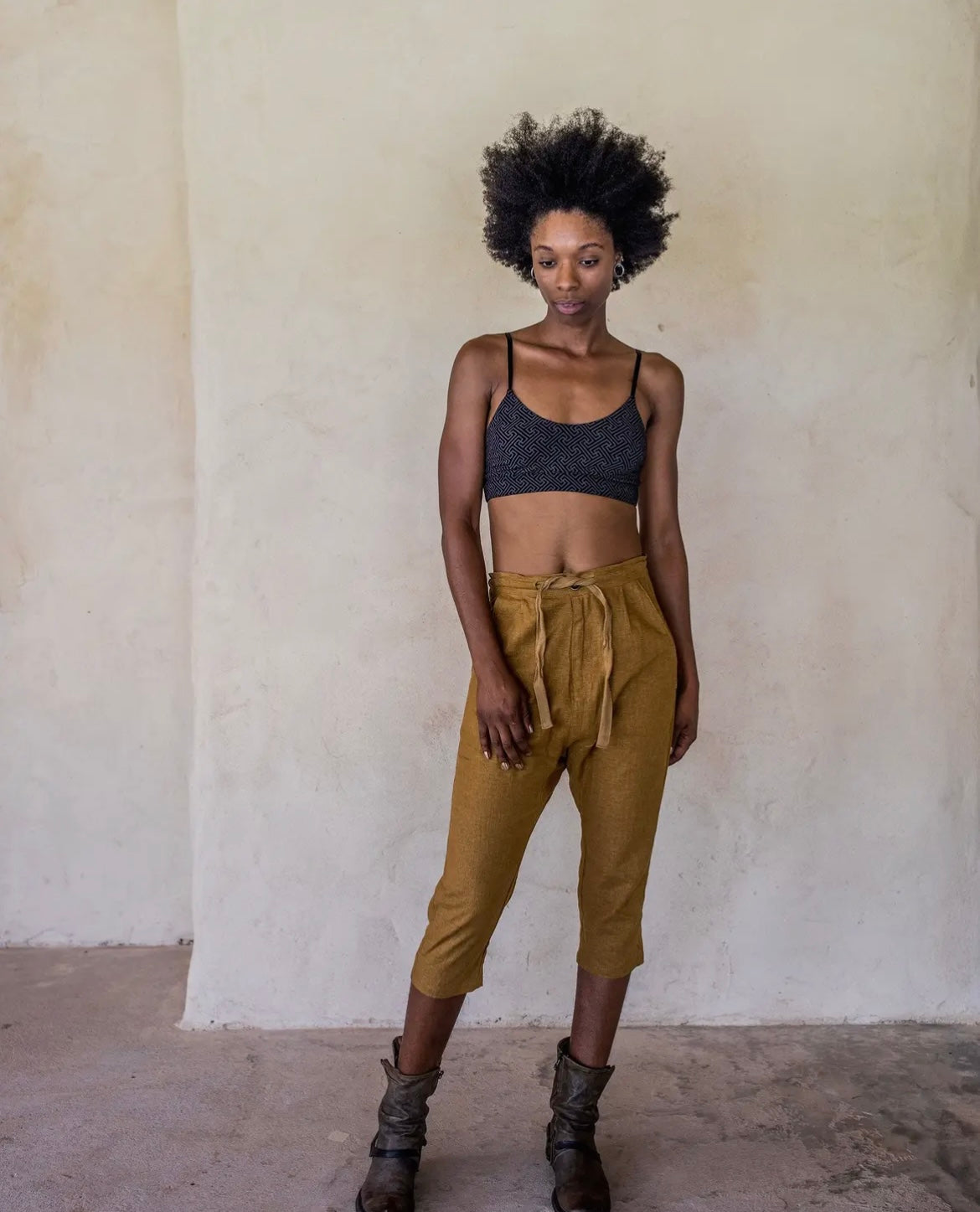 Turmeric Linen Pants