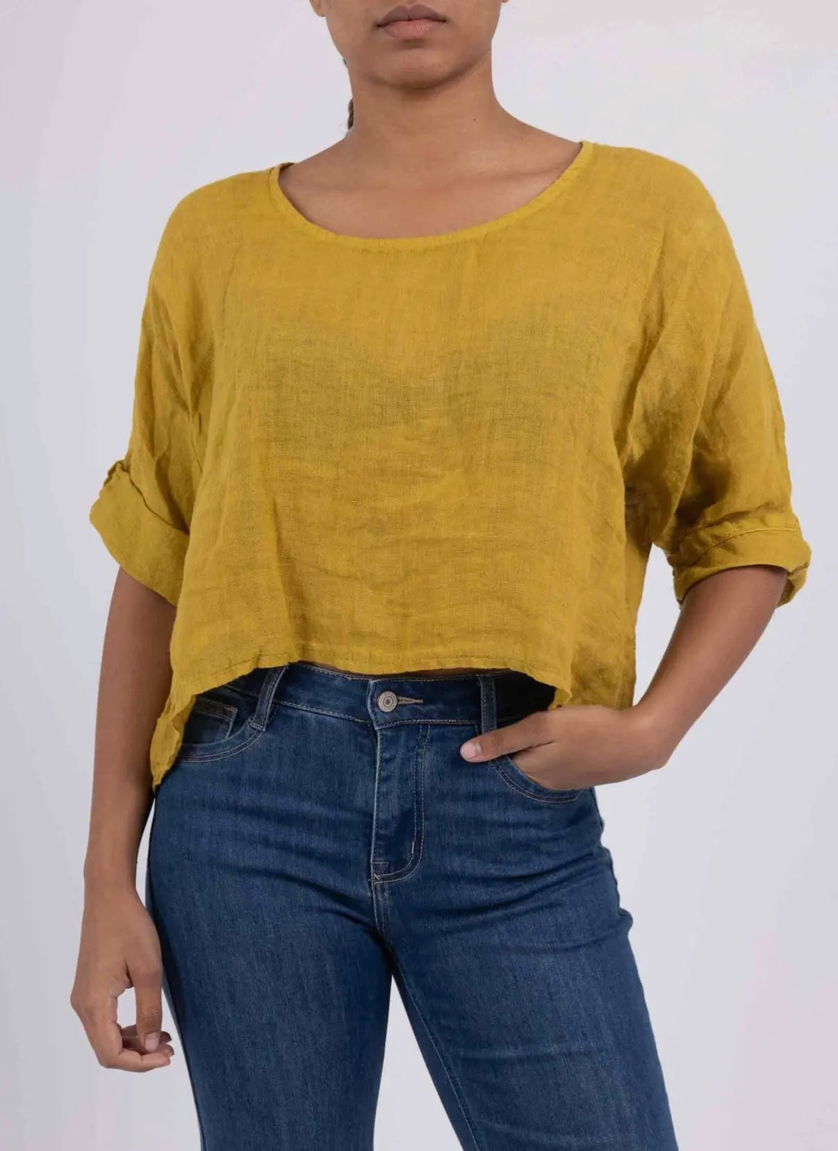 Isabella Linen Top