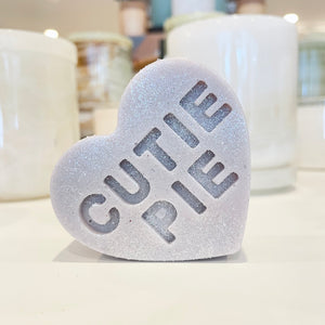 Lavender Conversation Heart Soap