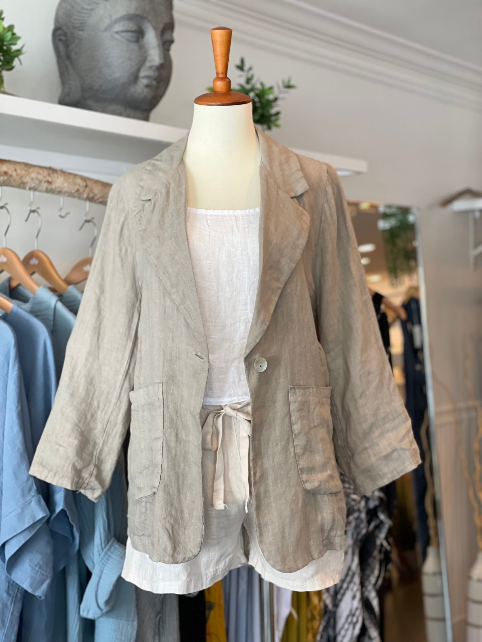 Juliette Linen Blazer Jacket