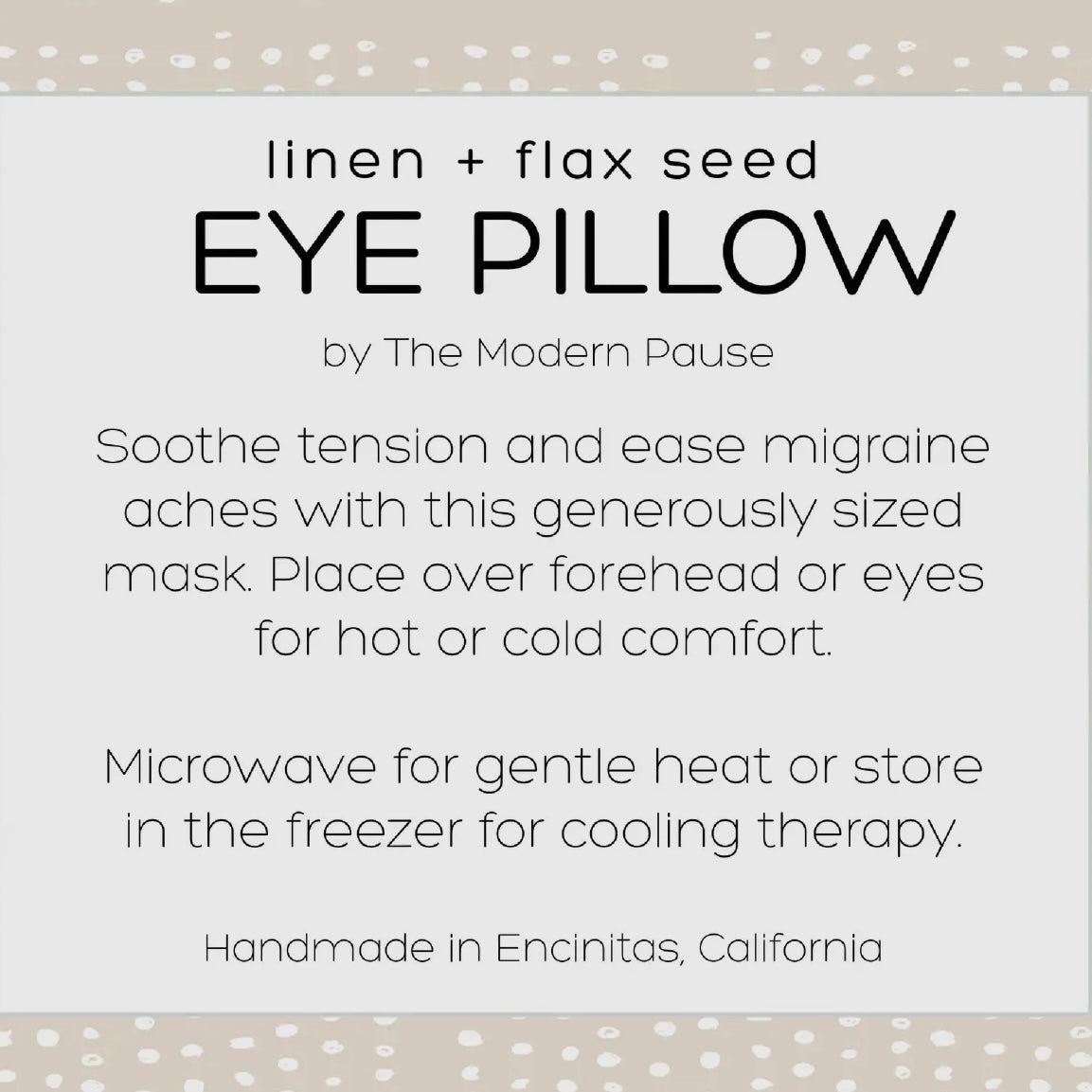 Linen Eye Pillows