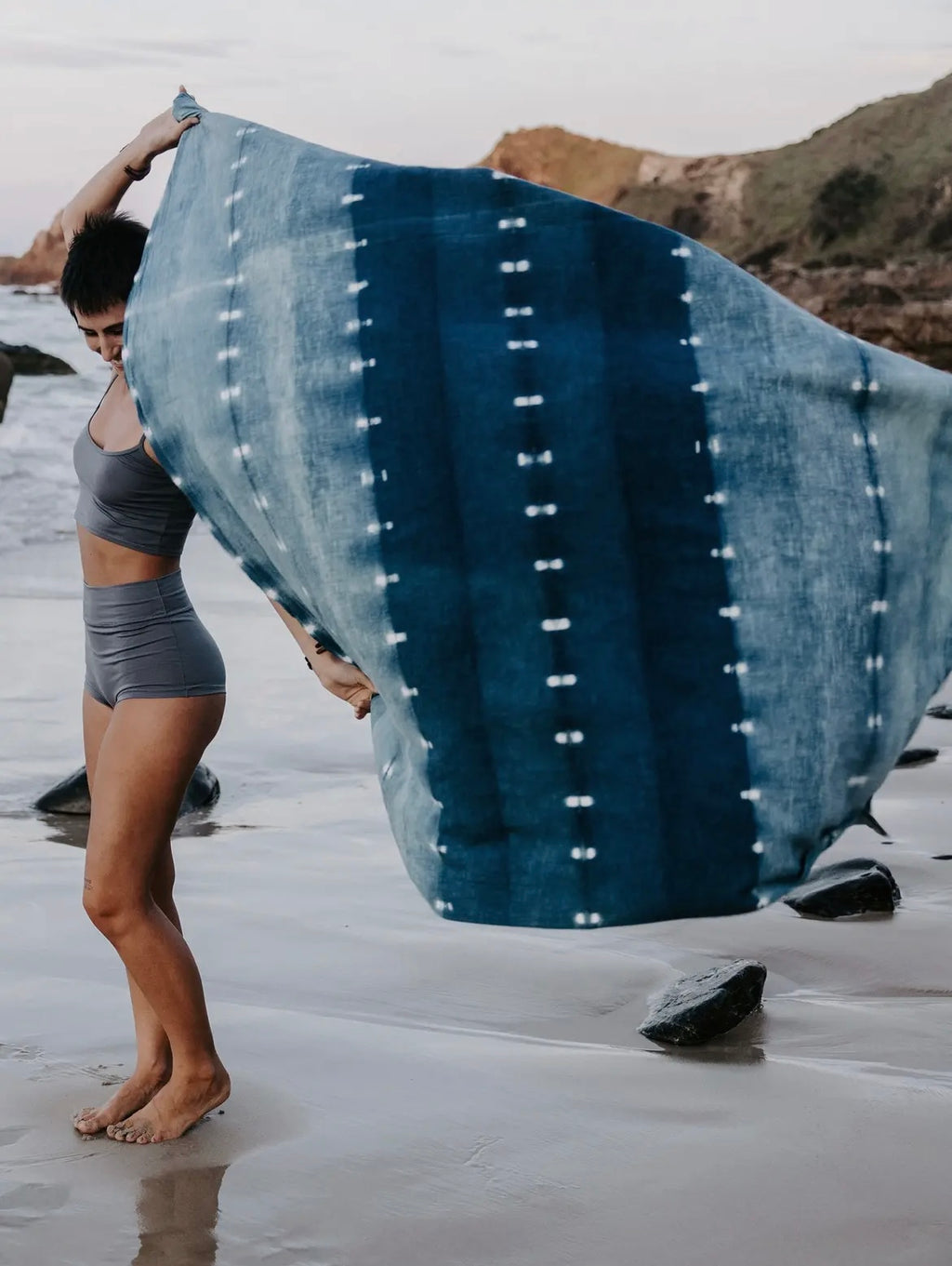 Indigo Plant Dyed Throw