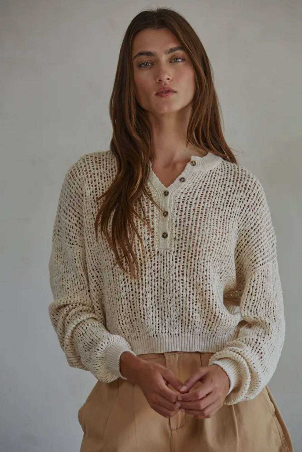 Natural See Through Sweater