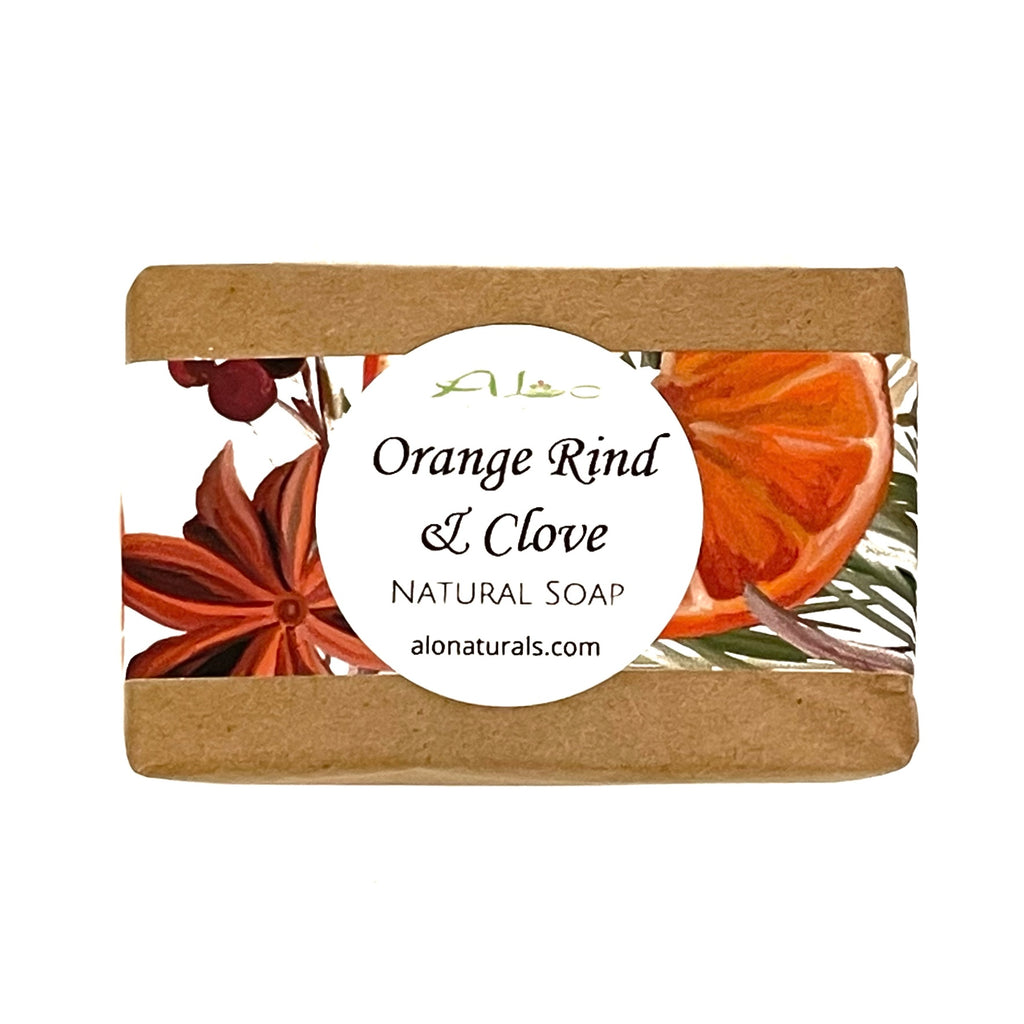 Orange Rind & Clove soap bar