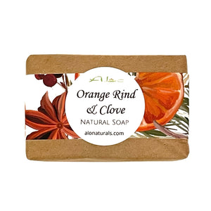 Orange Rind & Clove soap bar