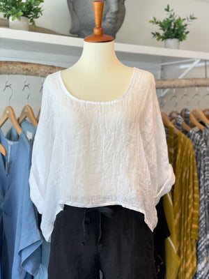 Isabella Linen Top