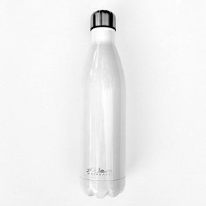 High grade 18/8 stainless steel Vacuum sealed BPA free Toxin free Triple walled Stays cold 24 hours Stays hot 12 hours 750 ml Eco-friendly White