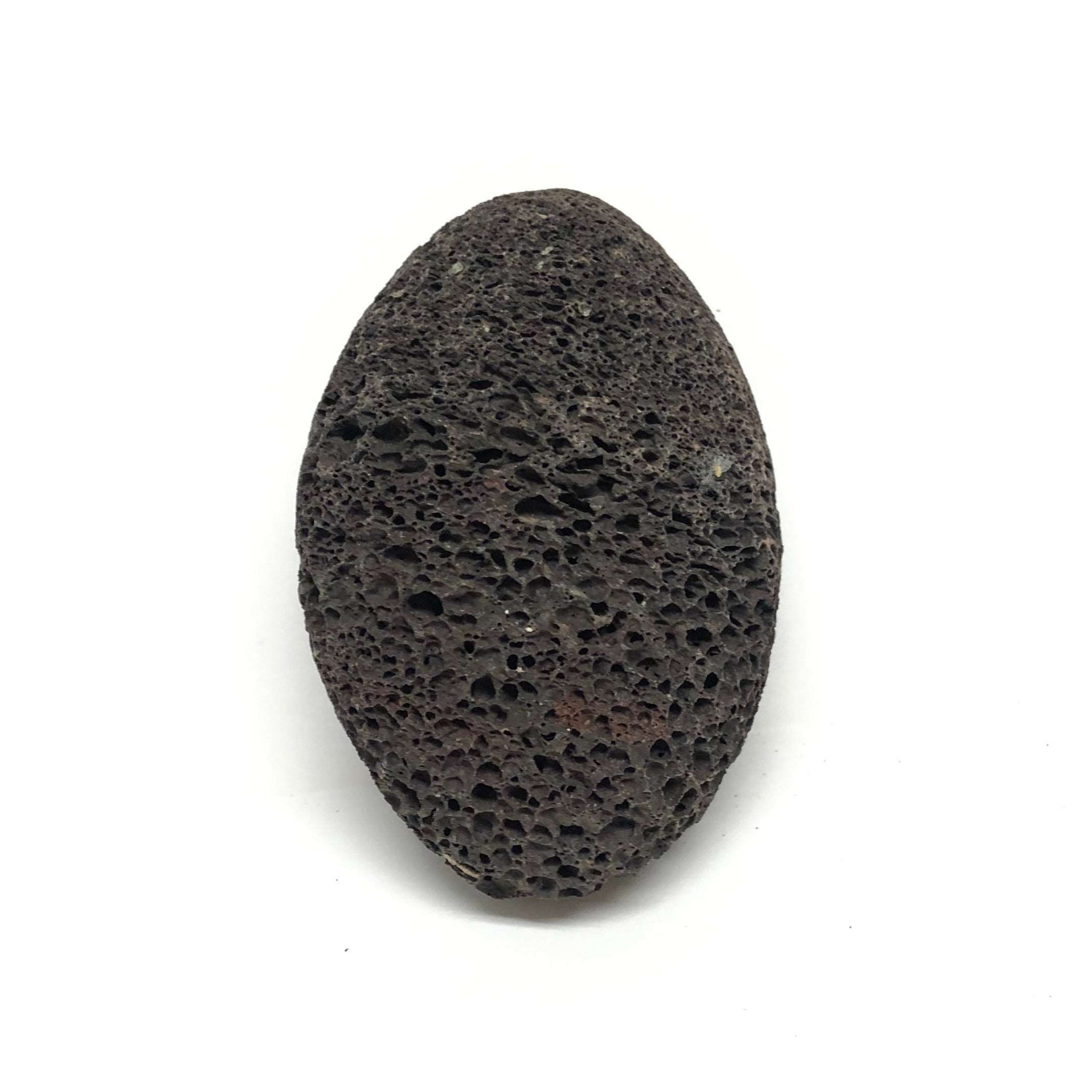 This lava pumice stone is perfect for scrubbing rough and dry cracked skin off the heels and feet. Each one is completely unique.