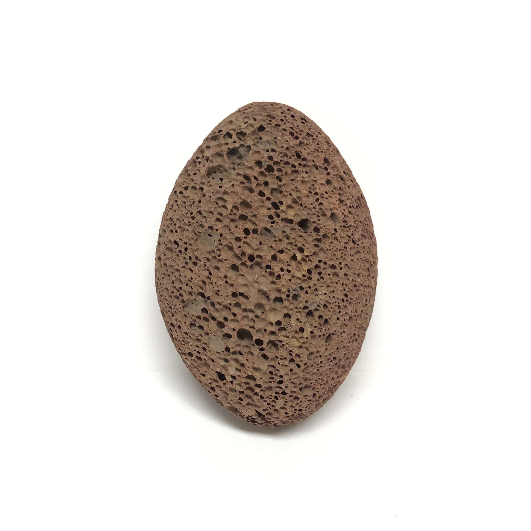 This lava pumice stone is perfect for scrubbing rough and dry cracked skin off the heels and feet. Each one is completely unique.
