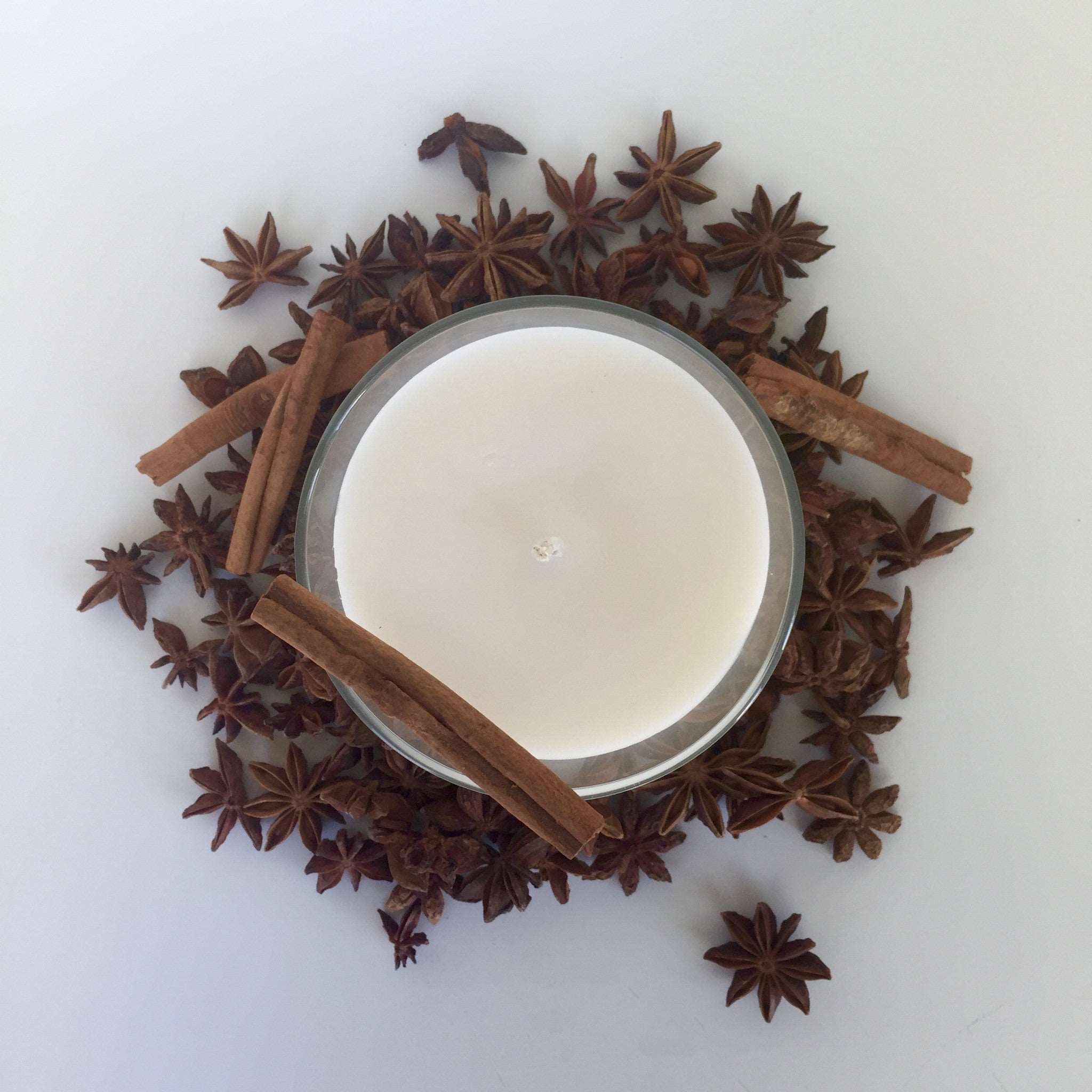 This warm calming scent eases respiratory problems, acts as a natural mosquito and bug repellent, heightens stimulation, serves as an antidepressant, increases energy levels, and helps the mind focus.  This all natural soy candle will fill your space with the warm scent of delicious Spicy Chai!  Over 65 hours of burn time!