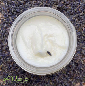 Lavender has a lovely herbal scent which helps promote relaxation.  It is useful for treating anxiety, insomnia, depression, and restlessness.  This natural handmade body butter makes skin silky soft!  It is made with top quality raw ingredients from around the world making it completely unique and high grade.  It moisturizes, nourishes and regenerates your skin to promote a healthy and radiant glow!