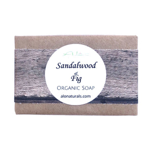This soap has the intoxicating earthy scent of sandalwood combined with granules of fig for a natural and light exfoliation.  Sandalwood is known to aid in alleviating symptoms of anxiety, stress, fear, restlessness.  Our Triple Butter Soap Bars are vegetable derived and made with premium luxurious butters!  Our blend of Shea Butter, Mango Butter, and Cocoa Butter nourish and cleanse the skin.  They are formulated to soften and restore the skin's natural health.