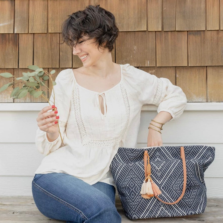 Everyday Beach Ikat Tote