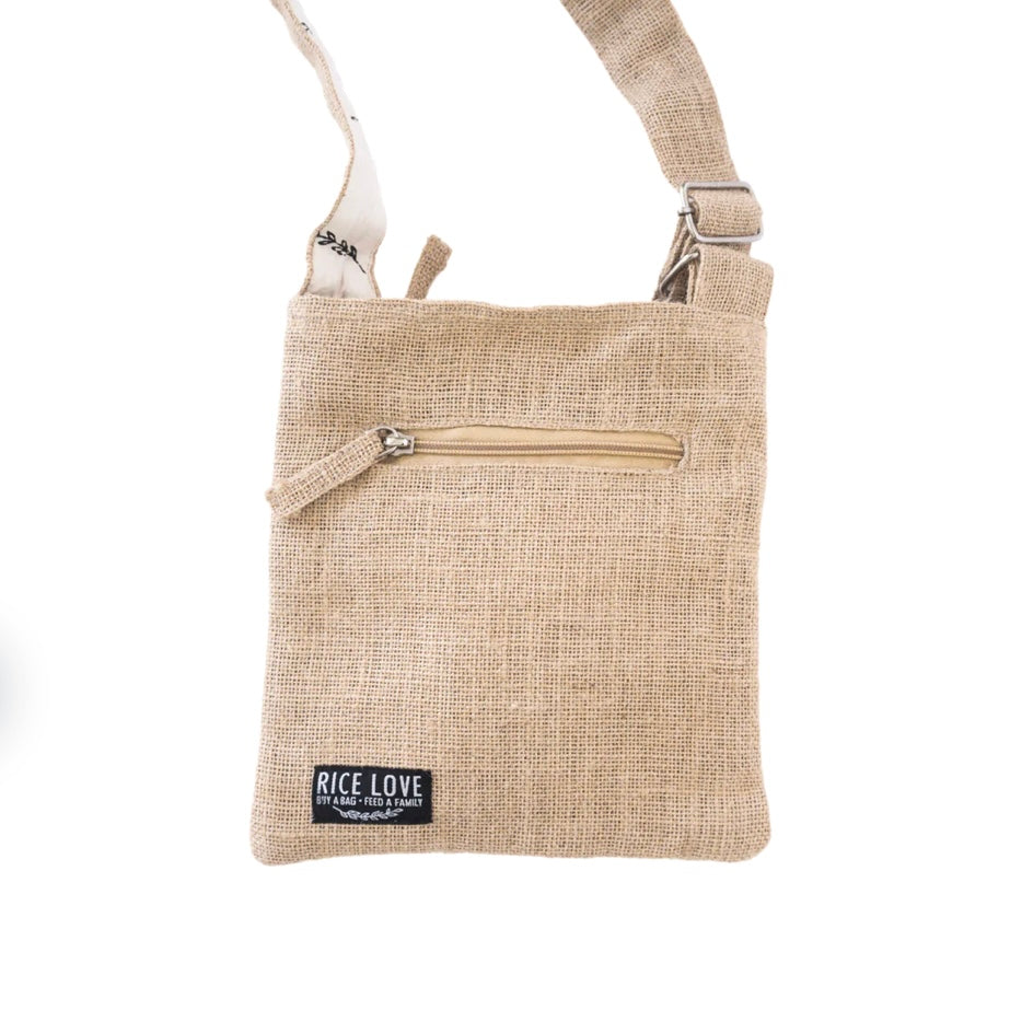 Perfect everyday purse.  Buy a bag, feed a family in need a kilo of rice!