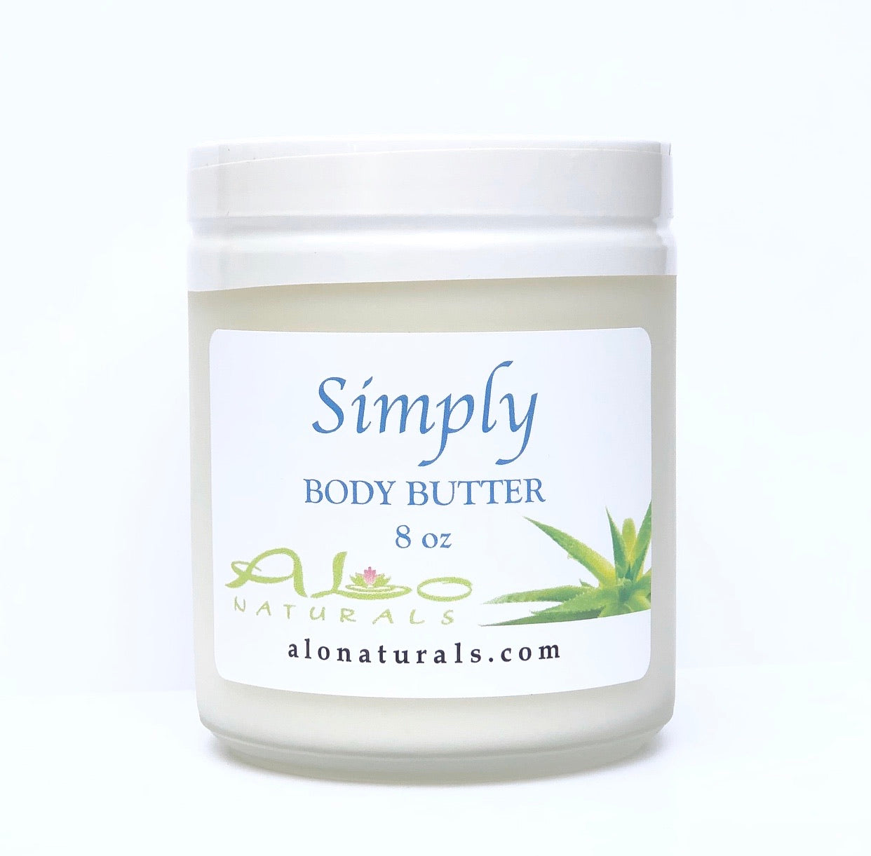 This natural body butter has been kept simple and unscented.  It is formulated to heal and hydrate.  Helps promote collagen production and aids in treating eczema and psoriasis.  Great for sensitive skin.  It moisturizes, nourishes, and regenerates skin to promote a healthy and radiant glow.  8oz jar.