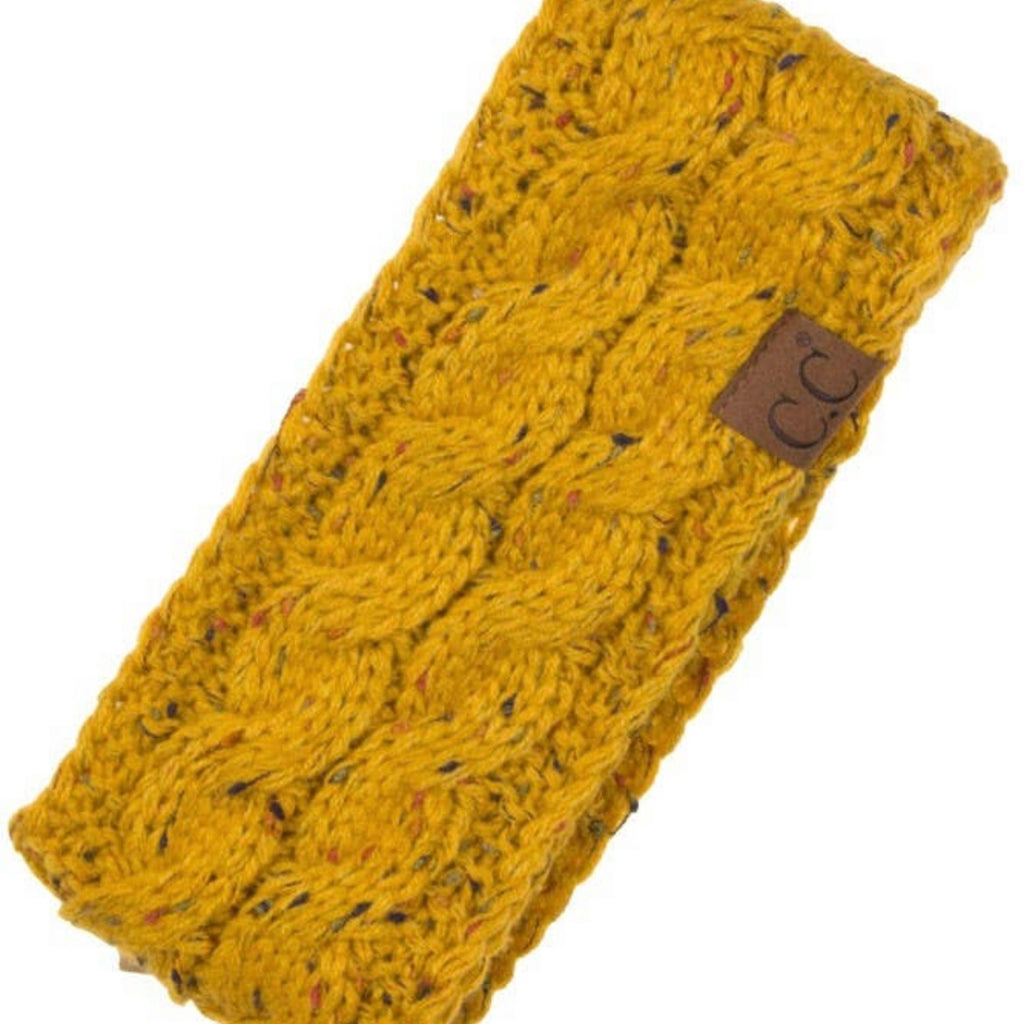 Chunky knit Sherpa lined headband