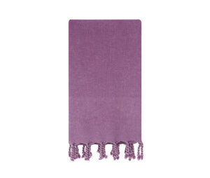 Turkish towel for beach or bath in lilac