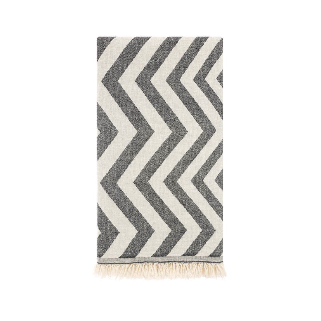 This beautiful chevron patterned towel is hand loomed from 100% Turkish Cotton.  It is the traditional flat-woven towels that was used in the legendary Turkish bath.  Known for its softness, absorbency, quick dry, light weight, hypoallergenic, and antibacterial properties.  Perfect for everyday use after a bath, at the beach, pool, or picnic.  Can also be tied around and worn like a sarong, shawl, or scarf!  It folds up small making them perfect for travel. 